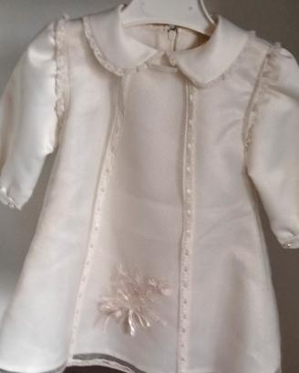 Set Battesimo Lusso marca ALESSIA M. tg 2-4 mesi 