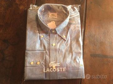 Lacoste, camicia Oxford C8, colore unico, t. 39