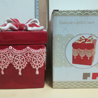 Scatola decorativa in ceramica