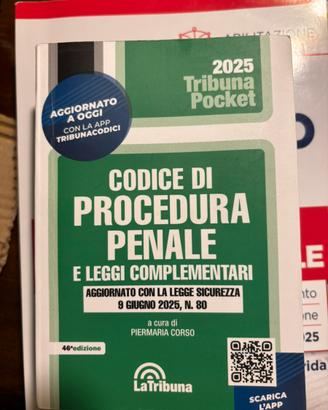 Codice procedura penale 2025 pocket La Tribuna