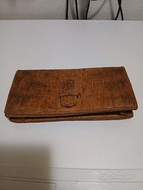 Pochette in vera pelle di pitone