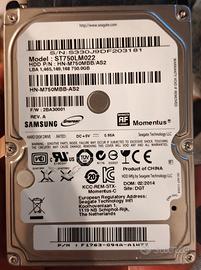 Hard disk Samsung 750GB da 2.5"