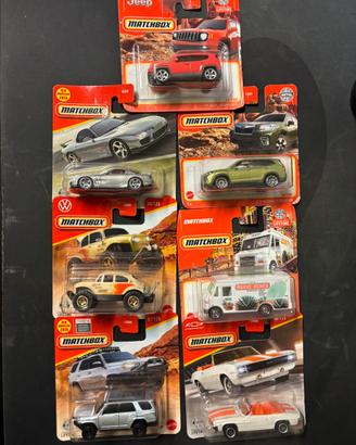 Lotto 7 modellini auto Matchbox - Mattel