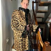 Pelliccia Giaguaro con bordi visone