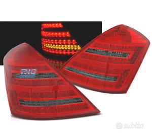 FANALI MERCEDES W221 05-09 LED DINAMICI ROSSI FUME