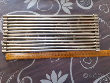 Bacchette allungabili per tende in ottone lucido