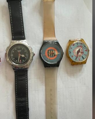 Tre orologi Swatch per collezionisti vintage