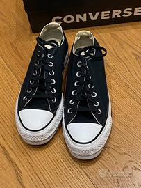 converse ctas lift ox platform nere misura 39