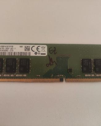 RAM 8GB DDR4 2666MHz Samsung DIMM per PC Desktop 