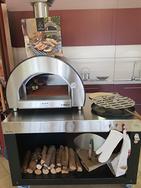 Forno legna gas ibrido alfa refrattario pizza fier