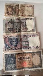 Lotto banconote Lire italiane originali