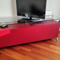 Mobile madia porta TV in legno laccato