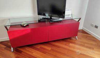 Mobile madia porta TV in legno laccato