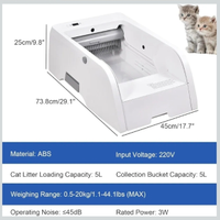 Lettiera elettrica autopulente aperta con APP