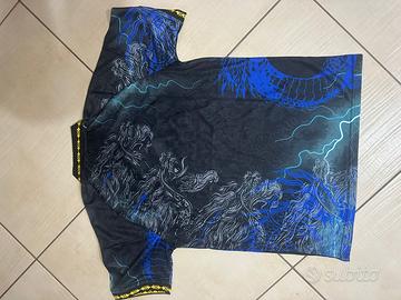 Maglia real madrid con drago blu e e nera