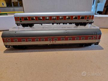 Fleischmann H0 Coppia Di Carrozze Passeggeri Treni
