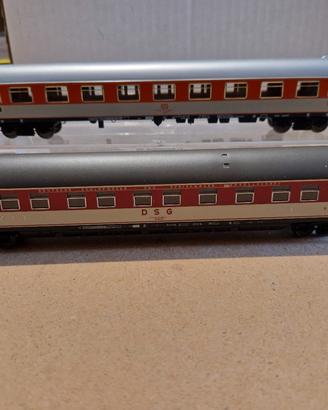 Fleischmann H0 Coppia Di Carrozze Passeggeri Treni