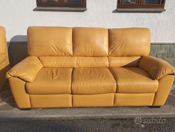 Divano pelle 3 posti - Natuzzi