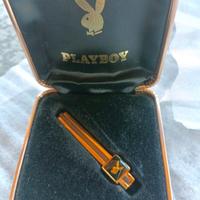 PlayBoy Ferma cravatta argento vintage
