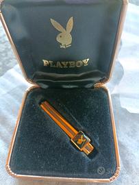PlayBoy Ferma cravatta argento vintage
