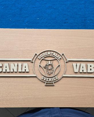 scania vabis legno camion insegna