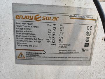 pannello fotovoltaico camper 