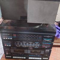 🎶 Stereo Amstrad vintage con giradischi, lettore 