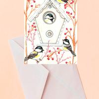 10 biglietti auguri con buste