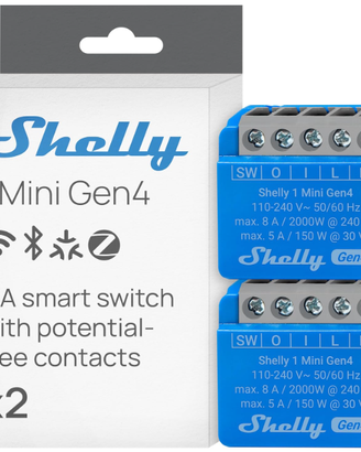 Mini Gen4 - Interruttore Relè Intelligente Wi-Fi
