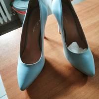 Eleganti scarpe decolletè turchese