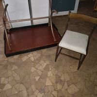 Scrivania Anni 70 3 Cassetti In Pelle Zampe ferro