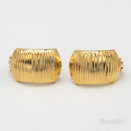 Orecchini in oro giallo 18kt a semi cerchio BBU.8