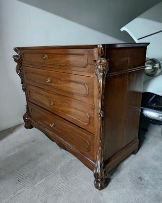 Antica cassettiera comò siciliano antiquariato 800