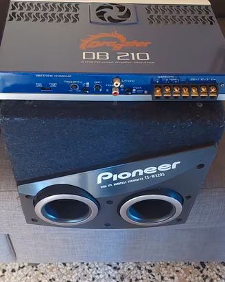 Amplificatore Dragster e SubWoofer auto 