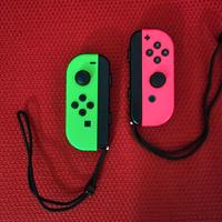 Coppia Joycons Originali Switch Rosa Verde Neon