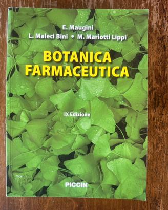 Libro Botanica Farmaceutica Maugini IX edizione