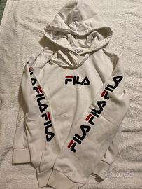 Felpa fila bianca con scritte taglia XS
