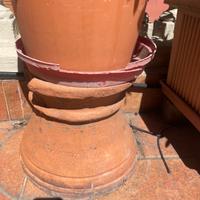 Alzatina vasi in terracotta vintage Impruneta