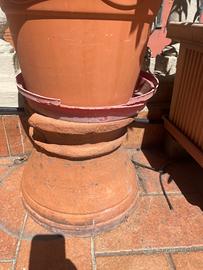 Alzatina vasi in terracotta vintage Impruneta