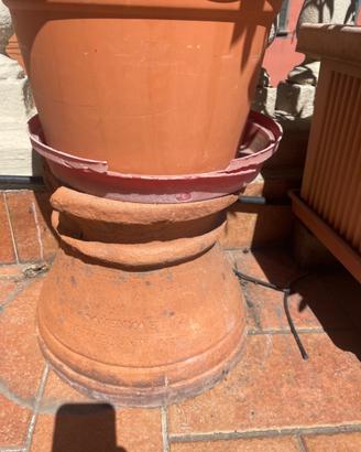 Alzatina vasi in terracotta vintage Impruneta