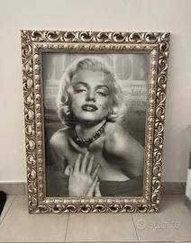 Quadro Marilyn Monroe con Cornice Artigianale su M