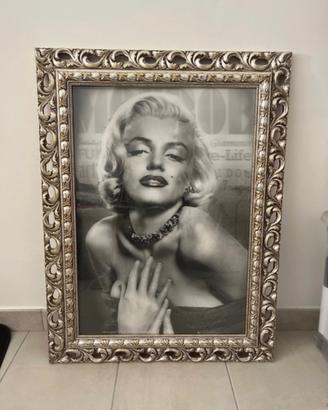 Quadro Marilyn Monroe con Cornice Artigianale su M