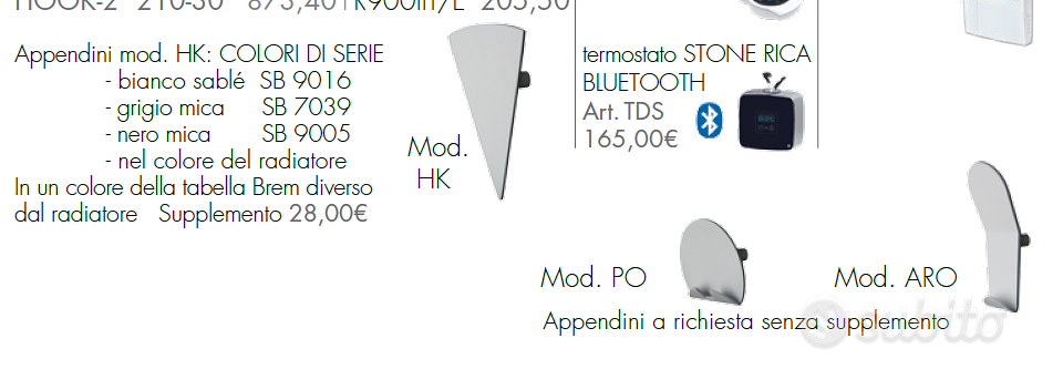 Termoarredo elettrico Brem e.HOOK 210-10 - Arredamento e Casalinghi In  vendita a Forlì-Cesena