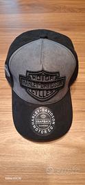 cappellino harley davidson nero e grigio 