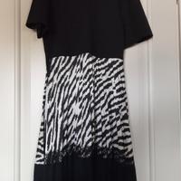 vestito donna nero e beige nuovo