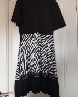 vestito donna nero e beige nuovo