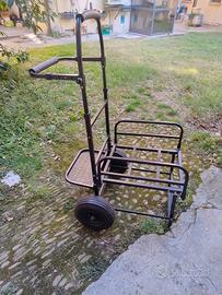 carrello/trolley porta attrezzature da pesca