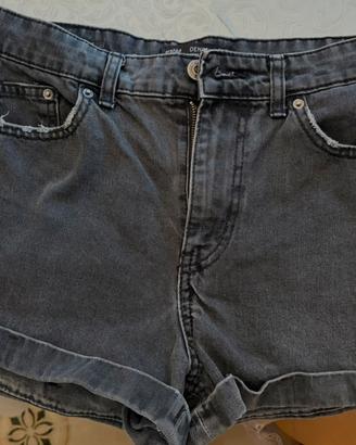 Shorts in denim nero - Bershka
