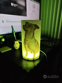 Lampada Base LED Personalizzata Stampata 3D