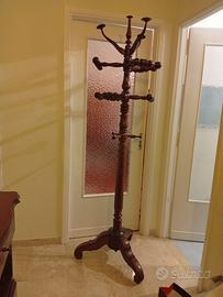 attaccapanni in noce massello